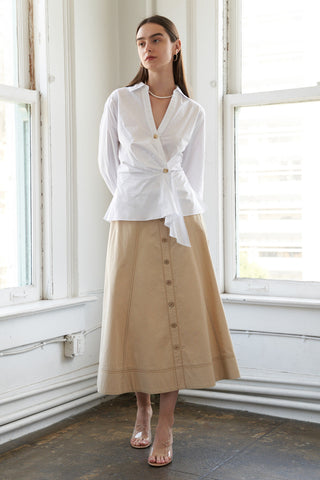 WANDERLUST ASH WOVEN TOP - By Baano