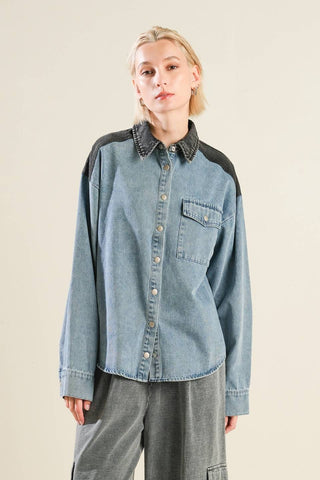 MY LOVE FOR YOU DENIM SHIRT - By Baano