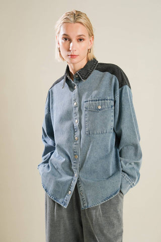 MY LOVE FOR YOU DENIM SHIRT - By Baano