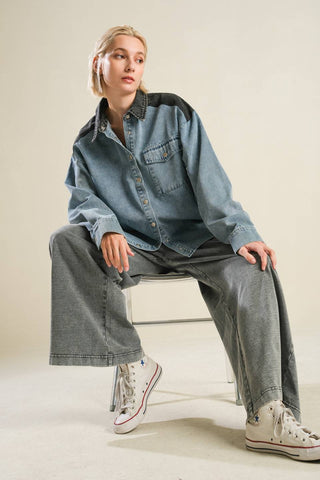 MY LOVE FOR YOU DENIM SHIRT - By Baano