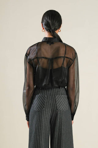 LOVE OVER FEAR ORGANZA TOP - By Baano