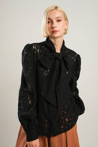 PATRIOTIC PRINCESS WOVEN LACE TOP - By Baano