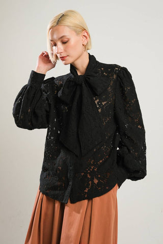 PATRIOTIC PRINCESS WOVEN LACE TOP - By Baano