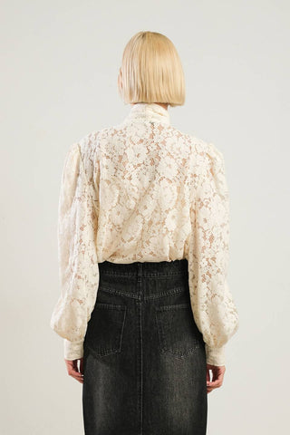 PATRIOTIC PRINCESS WOVEN LACE TOP - By Baano