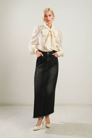 PATRIOTIC PRINCESS WOVEN LACE TOP - By Baano