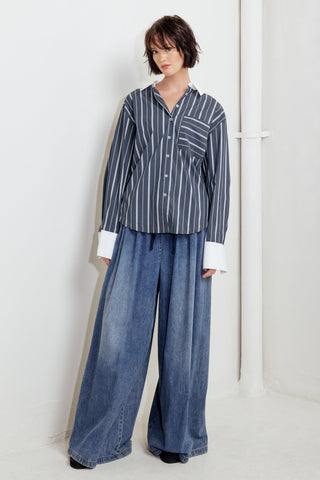 BEHIND THE GRIN WOVEN TOP - By Baano