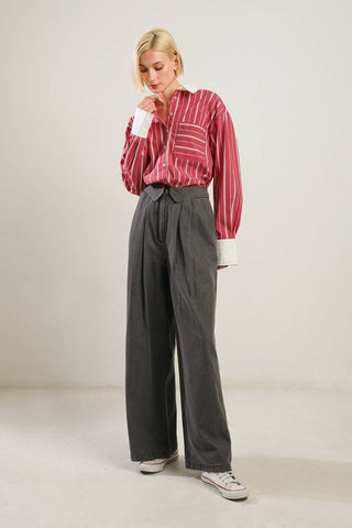 BEHIND THE GRIN WOVEN TOP - By Baano