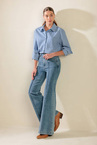 AWAITING LOVE WOVEN TOP - By Baano