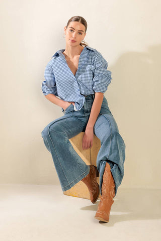 AWAITING LOVE WOVEN TOP - By Baano