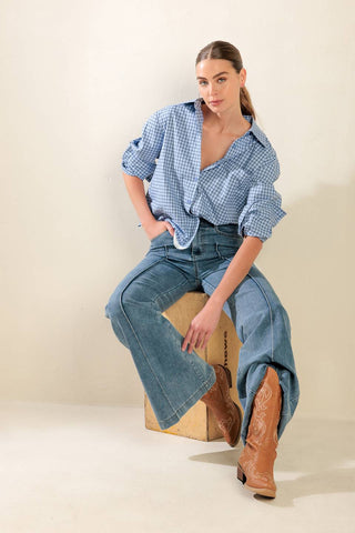 AWAITING LOVE WOVEN TOP - By Baano