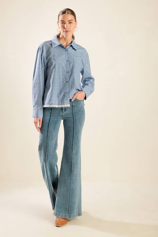 AWAITING LOVE WOVEN TOP - By Baano