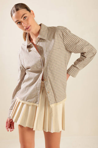 AWAITING LOVE WOVEN TOP - By Baano