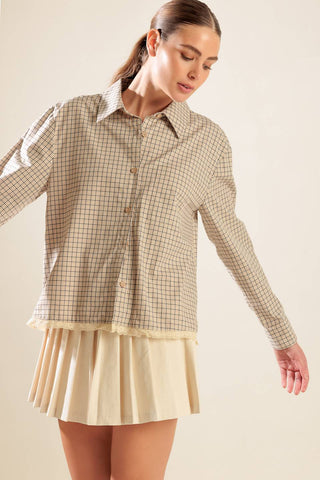 AWAITING LOVE WOVEN TOP - By Baano