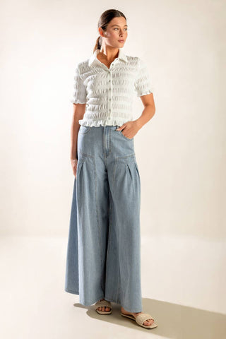 PICNIC AT SUNSET WOVEN TOP - By Baano