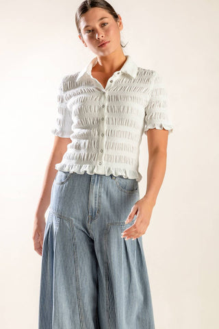 PICNIC AT SUNSET WOVEN TOP - By Baano