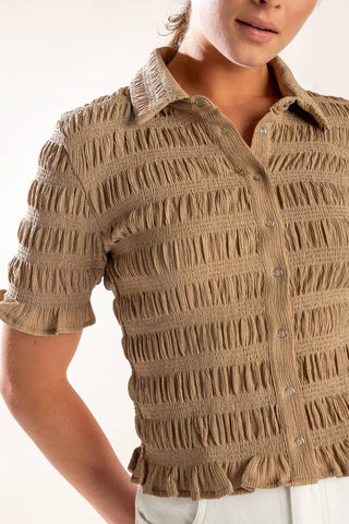 PICNIC AT SUNSET WOVEN TOP - By Baano