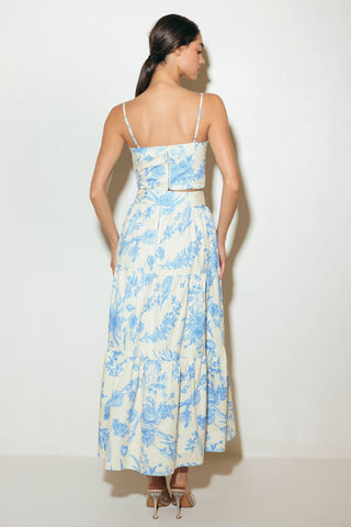 URBAN CHARM WOVEN CAMI TOP AND SKIRT SET - By Baano