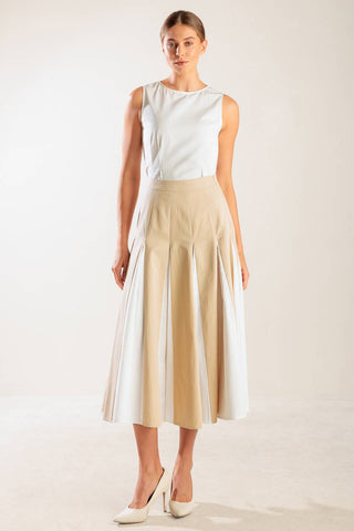 FIRST DATE WHITE WOVEN TOP - By Baano