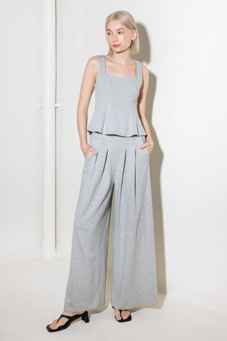 TRUST THE NOW IN KNIT TOP AND PANT SET - By Baano