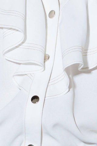 MADE FOR ROMANCE OFF WHITE WOVEN TOP - By Baano