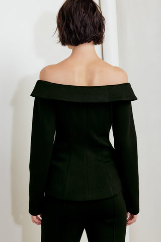 MODERN FLOW BLACK WOVEN TOP Flying Tomato