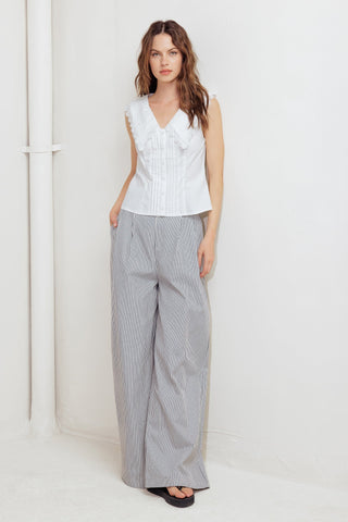 FRENCH MEADOW WOVEN TOP - By Baano