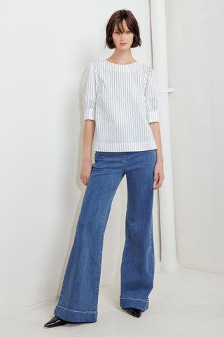 COCOON HOUR WHITE WOVEN TOP - By Baano