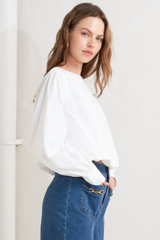 LAUREN TOUCH WOVEN TOP - By Baano