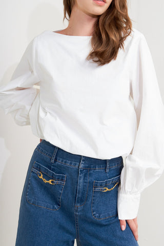 LAUREN TOUCH WOVEN TOP - By Baano