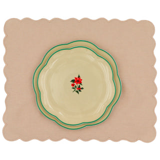 Fabled Flora Scalloped Starter Plate - Case of 12 Plates (+3 Bonus Plates)