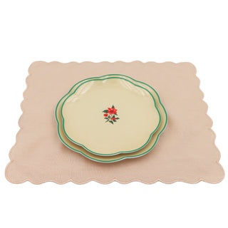 Fabled Flora Scalloped Starter Plate - Set of 4 (+1 Bonus Plate)