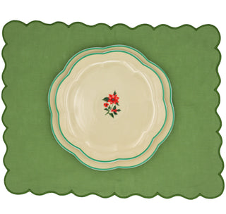 Fabled Flora Scalloped Starter Plate - Case of 12 Plates (+3 Bonus Plates)