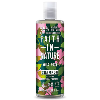 Faith in Nature Wild Rose Repair Hair Care Shampoo 400ml - By Baano