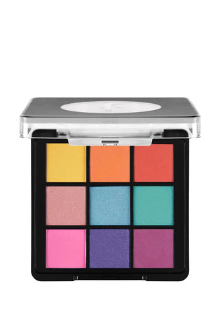 Flormar 9-pack Compact Eyeshadow Palette with Creamy Texture & Matte Finish/Shimmer 9g - 002 Ready The Party Chivela