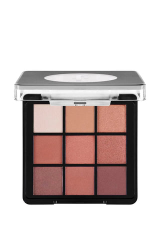 Flormar 9-pack Compact Eyeshadow Palette with Creamy Texture & Matte Finish/Shimmer 9g - 003 Sunset - By Baano