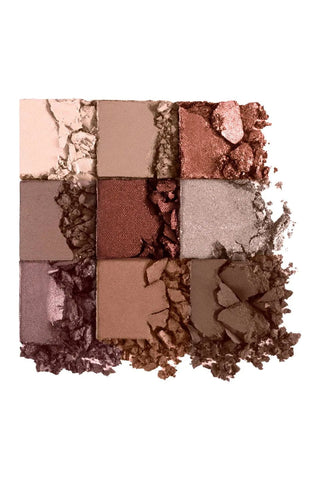 Flormar 9-pack Compact Eyeshadow Palette with Creamy Texture & Matte Finish/Shimmer 9g - 004 Follow Your Heart Chivela