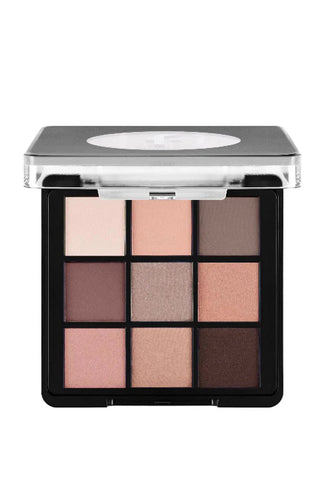Flormar 9-pack Compact Eyeshadow Palette with Creamy Texture & Matte Finish/Shimmer 9g - 005 Nude Chivela