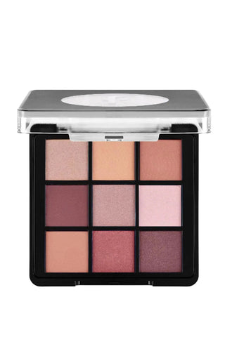 Flormar 9-pack Compact Eyeshadow Palette with Creamy Texture & Matte Finish/Shimmer 9g - 006 Felt Cute Chivela