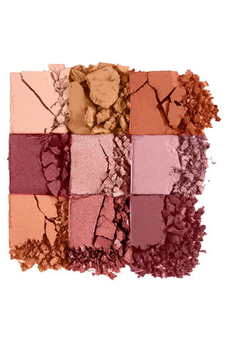 Flormar 9-pack Compact Eyeshadow Palette with Creamy Texture & Matte Finish/Shimmer 9g - 006 Felt Cute Chivela