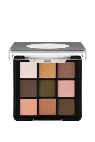 Flormar 9-pack Compact Eyeshadow Palette with Creamy Texture & Matte Finish/Shimmer 9g - 007 Grand Galaxy Chivela