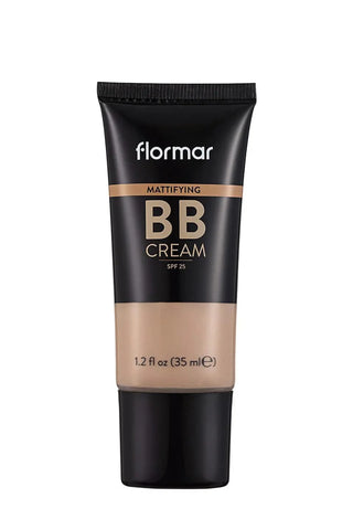 Flormar Anti-Shine SPF25 Matte Finish BB Cream for Oily & Combination Skin 35ml - 001 Fair - By Baano