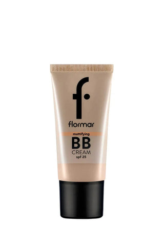 Flormar Anti-Shine SPF25 Matte Finish BB Cream for Oily & Combination Skin 35ml - 002 Fair/Light - By Baano
