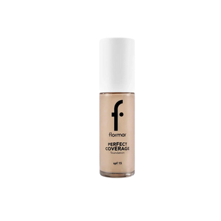Flormar Perfect Coverage Highly Pigmented & Semi-gloss Finish SPF15 Foundation 30ml - 100 Light Ivory - By Baano