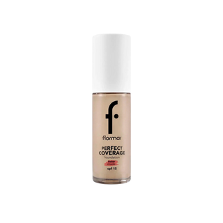 Flormar Perfect Coverage Highly Pigmented & Semi-gloss Finish SPF15 Foundation 30ml - 131 Warm Nude Chivela