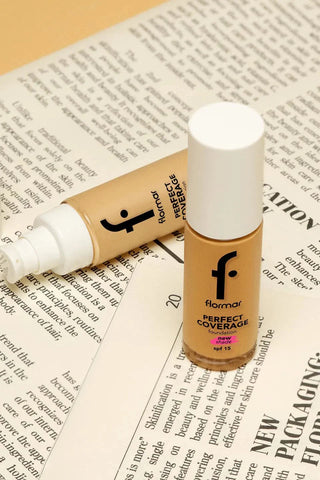 Flormar Perfect Coverage Highly Pigmented & Semi-gloss Finish SPF15 Foundation 30ml - 134 Golden Honey - By Baano