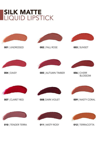 Flormar Silk Matte Highly Pigmented & Moisturizing Liquid Lipstick with Matte Finish 4.5ml - 004 Daisy - By Baano