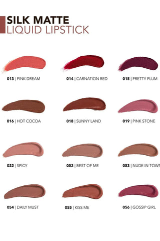 Flormar Silk Matte Highly Pigmented & Moisturizing Liquid Lipstick with Matte Finish 4.5ml - 009 Nasty Coral - By Baano