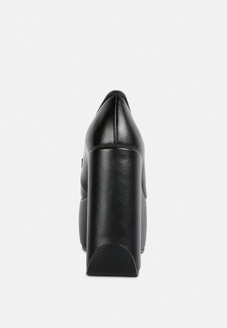 Gilliam High Platform Wedge Loafers