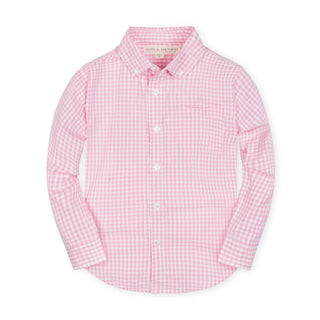 Stretch Organic Poplin Button Down Shirt - Baby - By Baano