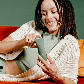 Meridian Trimmer Original Pubic & Body Hair Trimmer for Men & Women, Below-the-Belt Groomer, Ball Trimmer, Bikini Trimmer - Sage